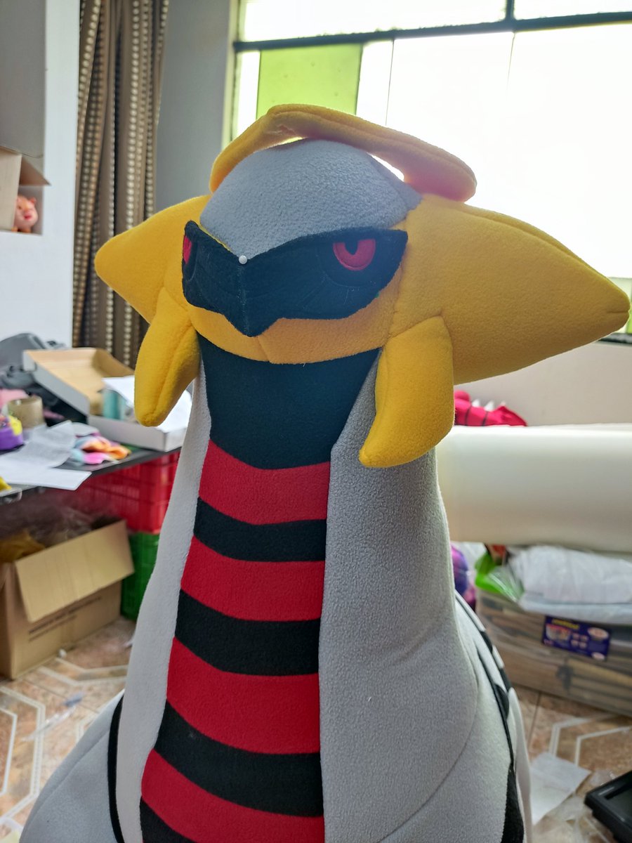 Mocapon_Studio's tweet photo. I've been working lately, but I'm still with the giratina pokemon. sewing everything by hand. I just created my official website for mocapon and koffi. Your support would help a lot to create more stuffed . #mocapon #plushie 
👉https://t.co/Q9zSjkrz6B 
☕ https://t.co/T48bOeJ3Q0 https://t.co/wL2C4FRJMS