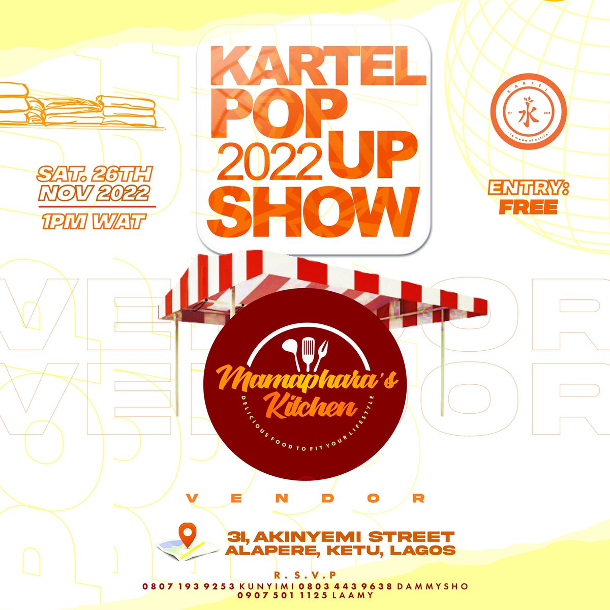 KartelWears's tweet photo. MEET OUR VENDORS!🤩
A THREAD. #kartelwears #kartelpopupshow https://t.co/JjC5t7sPeb