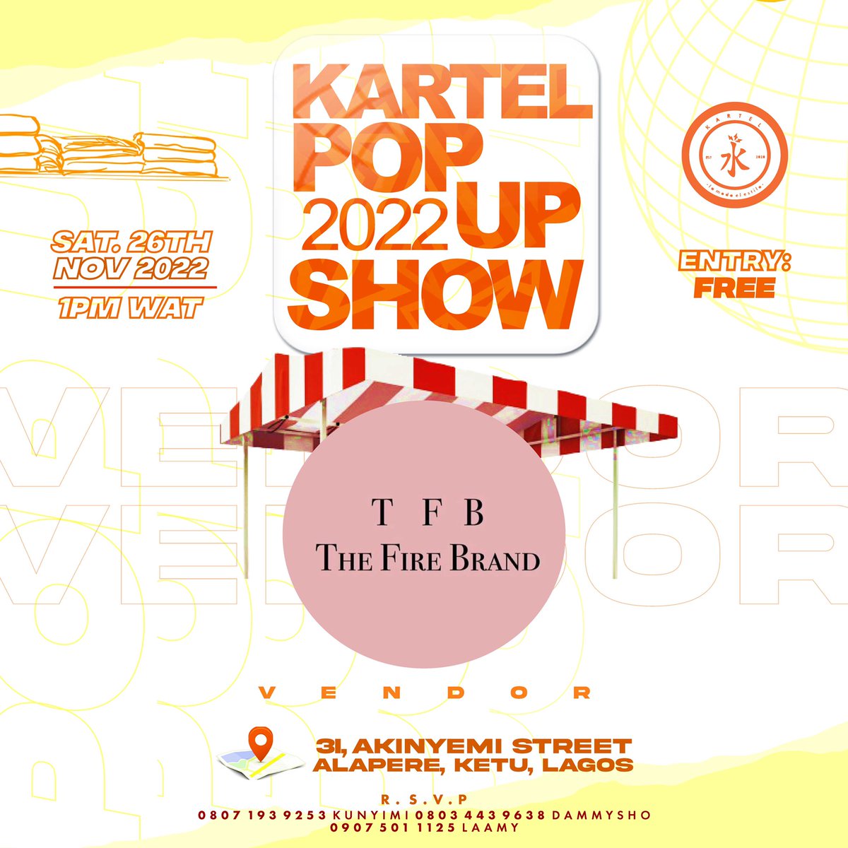 KartelWears's tweet photo. MEET OUR VENDORS!🤩
A THREAD. #kartelwears #kartelpopupshow https://t.co/JjC5t7sPeb
