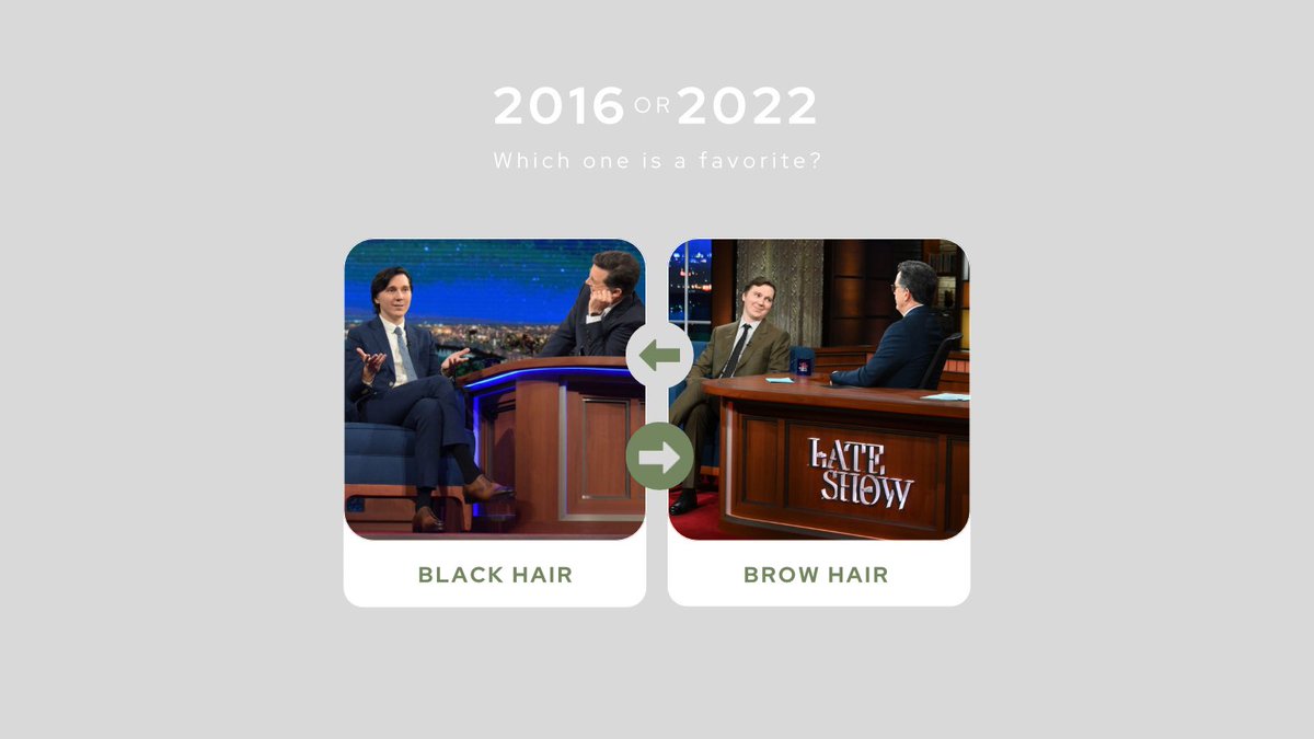 black or brown hair? 🎤 #TheLateShow