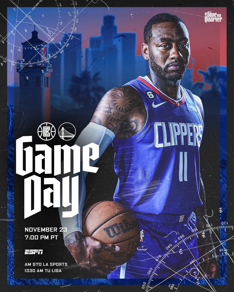 LAClippers's tweet photo. Game day in the Bay.

🕖 7:00PM PT
🆚 @warriors  
📺 @ESPNNBA 
📻 @AM570LASports, @TuLigaRadio https://t.co/zifnzncv6X