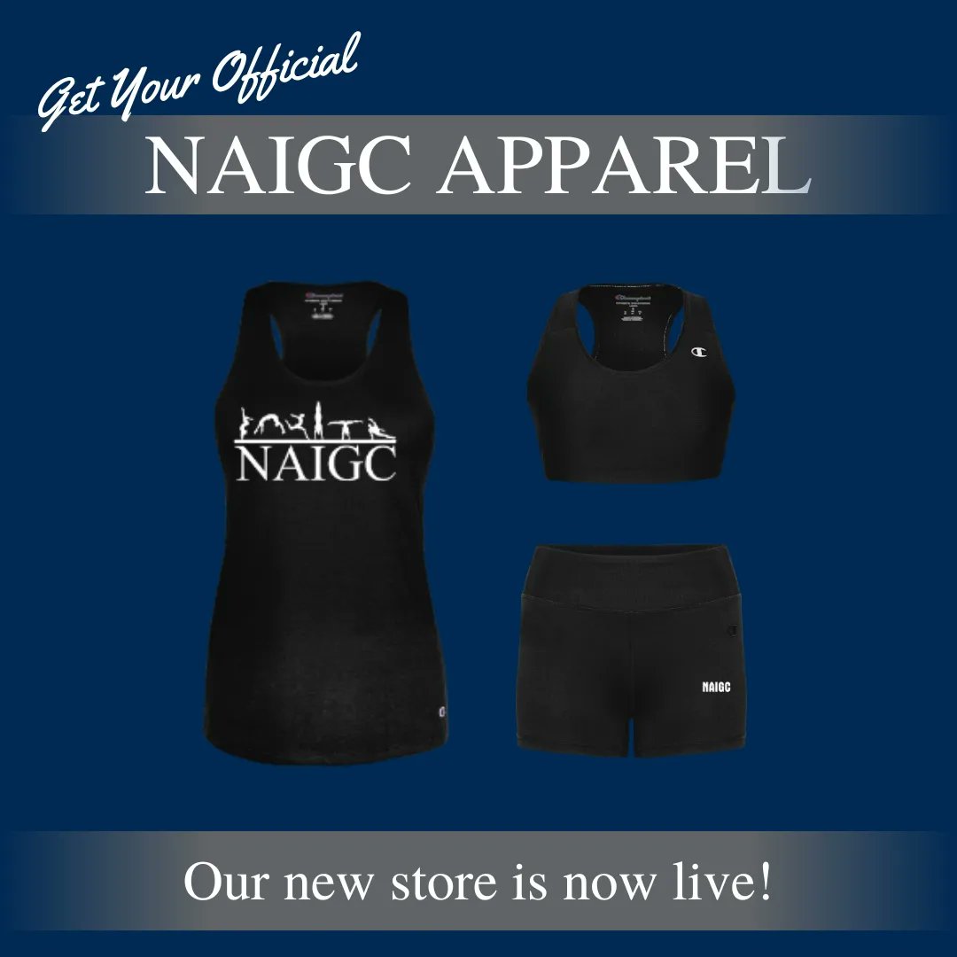 Our new online store is now live! Stock up for this season with official NAIGC apparel. Visit teamstore.gtmsportswear.com/naigc.

#naigc #naigcgymnastics #blackfriday #sale #blackfridaysale #gymanstics #gymnasticsapparel #athleticapparel #collegiategymnastics #adultgymnastics