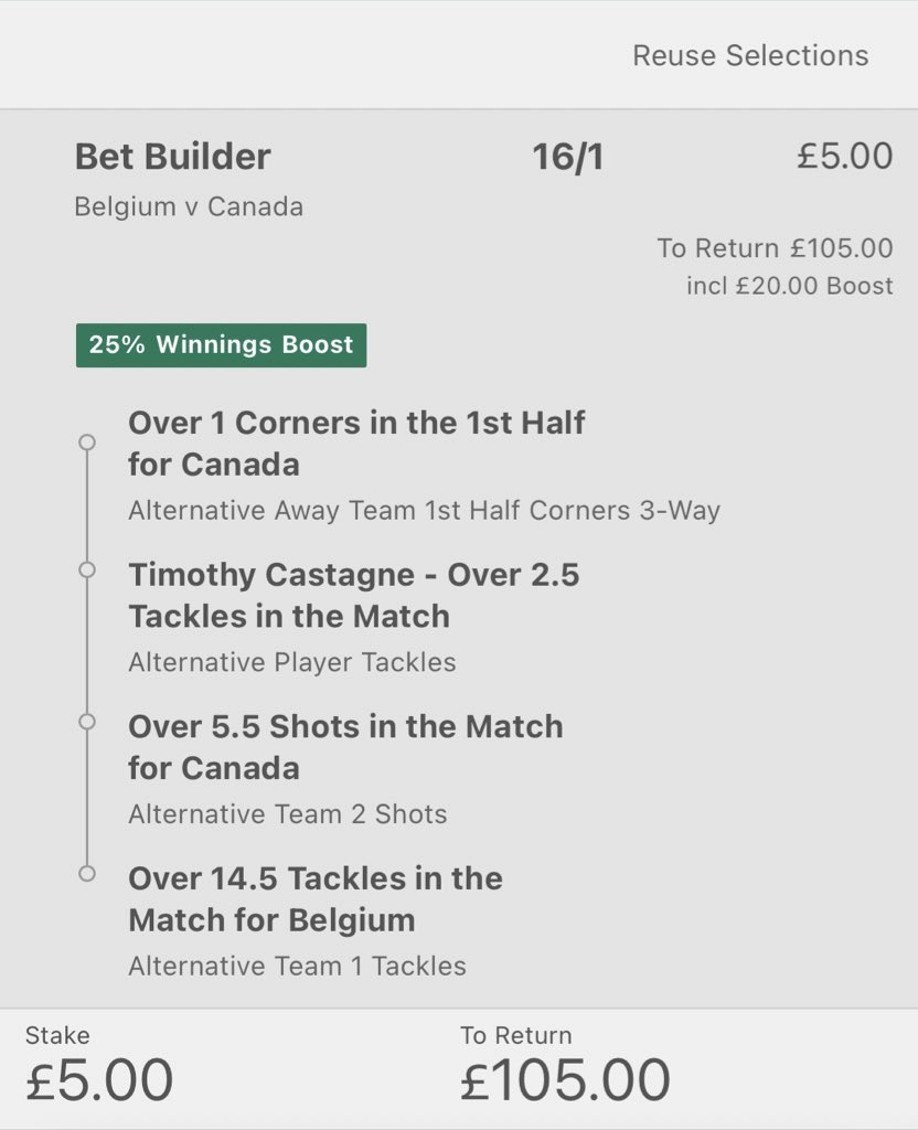 😍 F*ck it… £100 cash giveaway. If this Belgium vs Canada bet wins, we’ll give away £100 cash. 👉 £50 to someone who LIKES this tweet. 👉 £50 to someone who RETWEETS this tweet. Must be following us. Ready? Go!