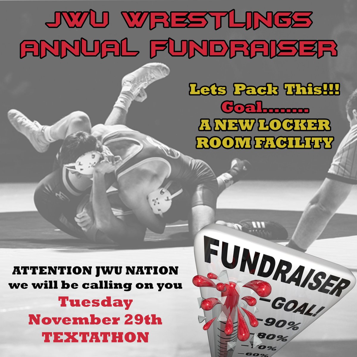 JWUWRESTLING's tweet photo. We have Big Plans…. Attaching a new locker room facility to the current wrestling room. We need your Help!!! Details coming out over the next few days….Stay Tuned!!!! #WINatEVERYTHING #Textathon @JWUProvidence @JWU_WildCats @athleticspvd https://t.co/lL7wIJW6In