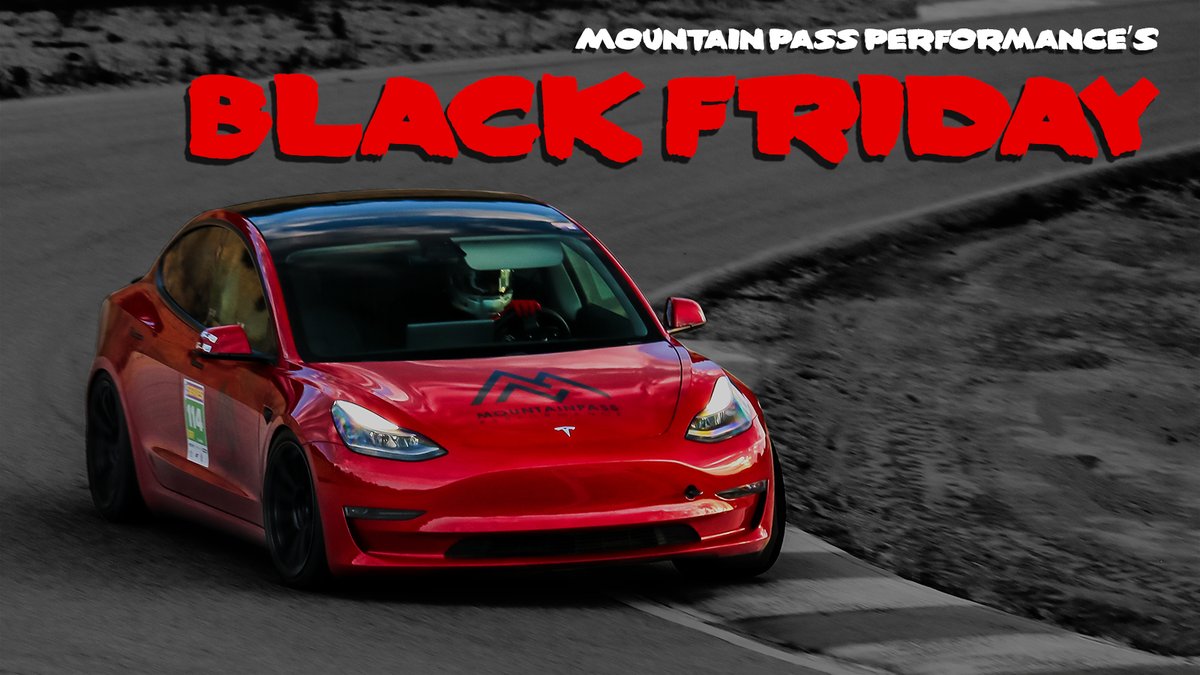 MountainPassEV's tweet photo. It's that time of year! Full details on the website, with BIGGER discounts than last year. Donate + Save!
#BlackFriday #MountainPassPerformance #Tesla #Model3 #ModelY #ModelS https://t.co/17iqi41QJl