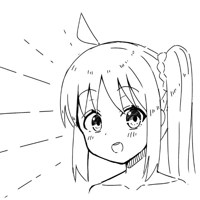 深夜の虹夏ちゃん落書き 