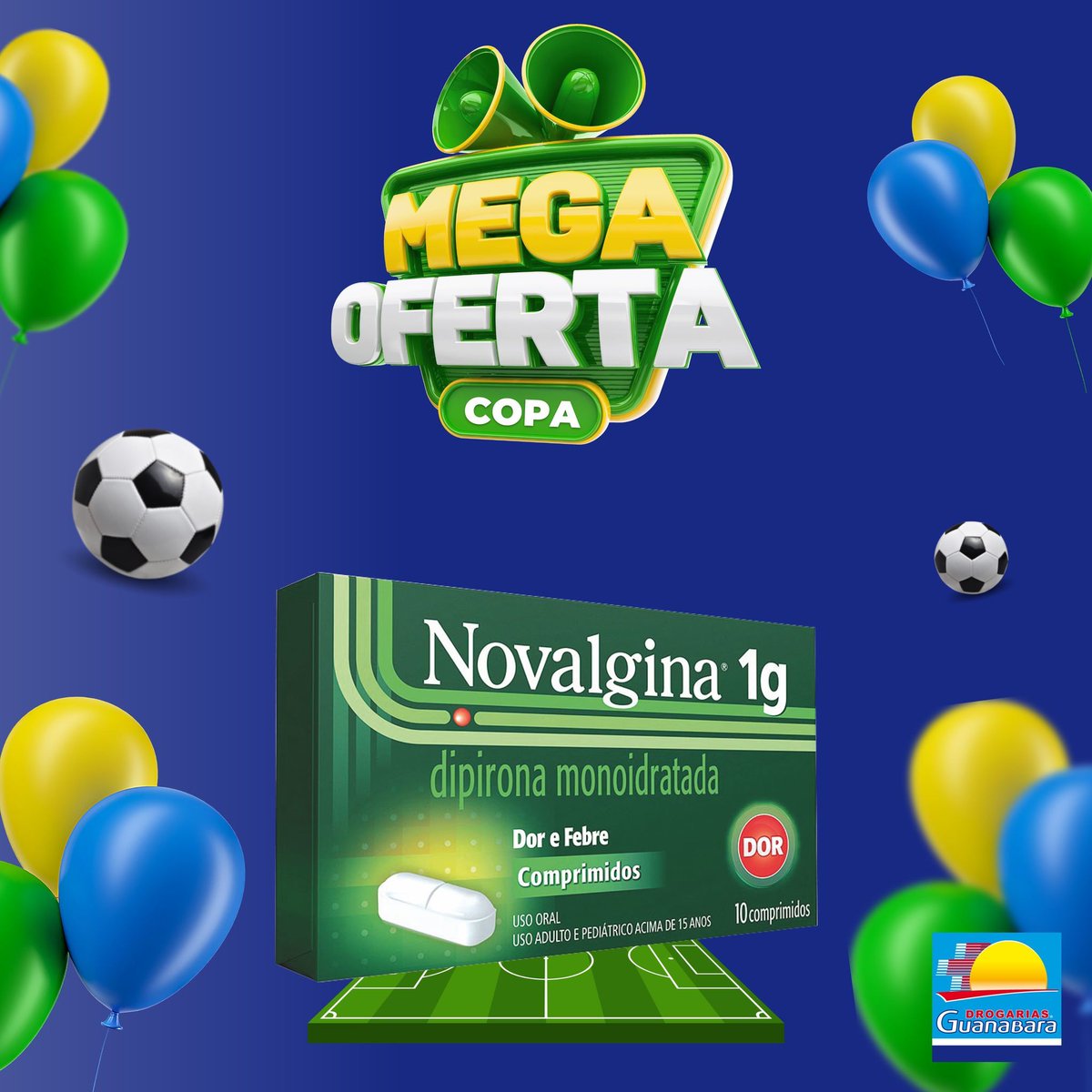 Bateu um bolão e apareceu aquela dorzinha? Deixa que a @novalginaoficial resolve, é camisa 10! CHAMA NO LINK DA BIO ⚽✌🏼 #copadomundo