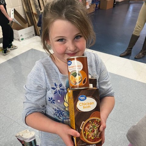 NorthwestRISD's tweet photo. The Cedar Springs Elementary Sunshine Squad recently collected 2,619 items for their food drive! The items will all be donated to Brenden's Backpack and Ladies of Charity. #NWcommUNITY #NWLoveLearnLead #NWLionNation https://t.co/vgfeGEwhEF
