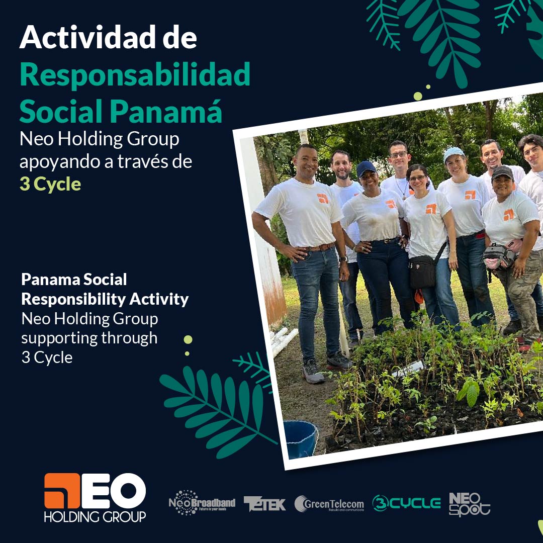 NeoHoldingG's tweet photo. 🌎🌱Panama Social Responsibility Activity
Neo Holding supporting through #3Cycle @tigopanama
#Panamá #MedioAmbiente #Reusa #Recicla #repara #vivero #viveroforestal #AccionTigo #NeoHoldingGroup #Miami https://t.co/KKD5VSV9SK