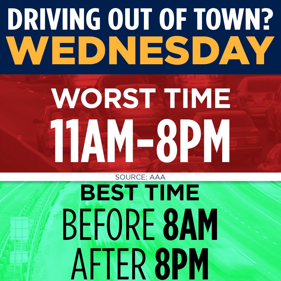 ABC7's tweet photo. Are you traveling this weekend for the holiday? Here's some Thanksgiving travel tips if you're heading out on the roads, according to AAA. 🚗💨 https://t.co/zLvA92u3nP https://t.co/RJp9eedlsi
