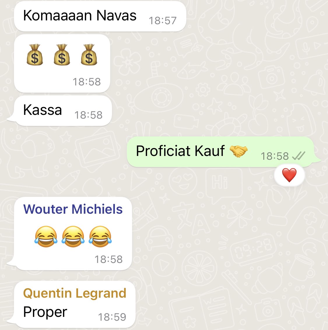 derossemagier's tweet photo. WK prono whatsappgroepen ❤️ https://t.co/fpBy2hwA7n