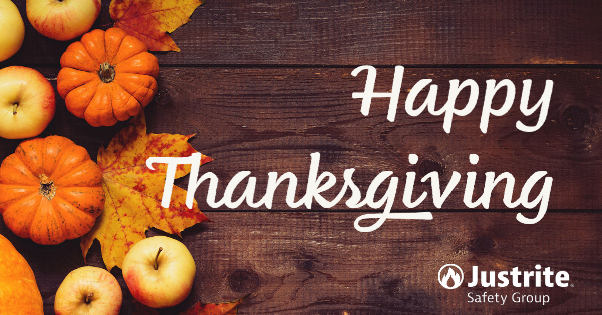 NotraxMatting's tweet photo. We have so much to be grateful for everyday, but really want to thank our wonderful customers and employees during this Thanksgiving season. Just a reminder, Justrite offices will be closed on Thursday, Nov. 24 and Friday, Nov. 25, in honor of the Thanksgiving holiday. https://t.co/5vhHUEb92D