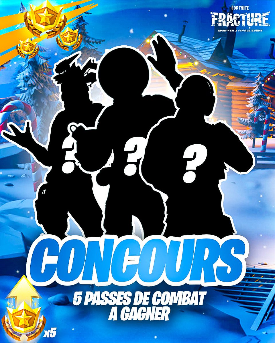 GNB_Officiel's tweet photo. Tentez de gagner 5 passe de combat du chapitre 4 ! 

Pour cela 

Follow 
@GNB_Officiel
@Darknight936_ 
@Fl0BrD 
@Zakariyaaa_ 

RT ♻️ + Fav ♥️ 

Mentionne 2 amis 👥

Tirage le 4 décembre ( A ma pause mdr ) 

Bonne chance a tous ! https://t.co/wpzmHrskbQ