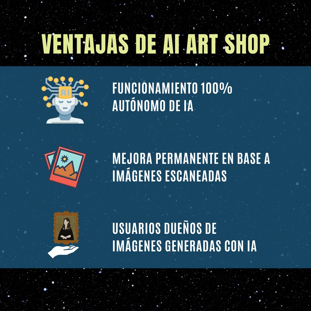 Karman_project's tweet photo. 🪙 🖼️ 𝗔𝗜 𝗔𝗿𝘁 𝗦𝗵𝗼𝗽 es una galería de arte en línea que ofrece obras de arte creadas por IA.
.
🧐 ¿Quieres estar al día con lo más relevante de la Web3? 
.
👾 Discord: https://t.co/zFQaurKdbx
.
👉️  https://t.co/OsJHtVUhDh https://t.co/yrJlCEkvqE