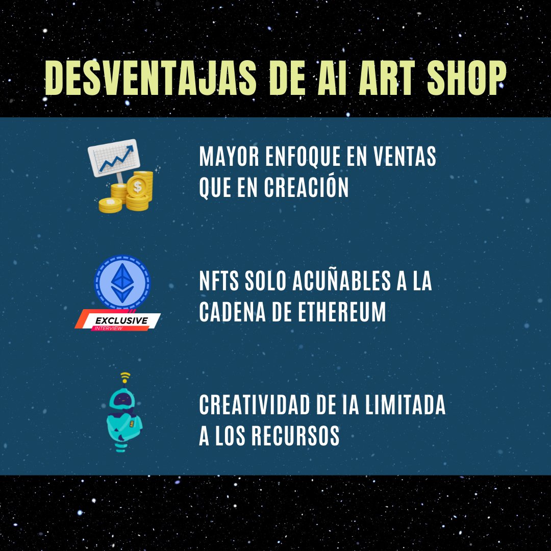 Karman_project's tweet photo. 🪙 🖼️ 𝗔𝗜 𝗔𝗿𝘁 𝗦𝗵𝗼𝗽 es una galería de arte en línea que ofrece obras de arte creadas por IA.
.
🧐 ¿Quieres estar al día con lo más relevante de la Web3? 
.
👾 Discord: https://t.co/zFQaurKdbx
.
👉️  https://t.co/OsJHtVUhDh https://t.co/yrJlCEkvqE