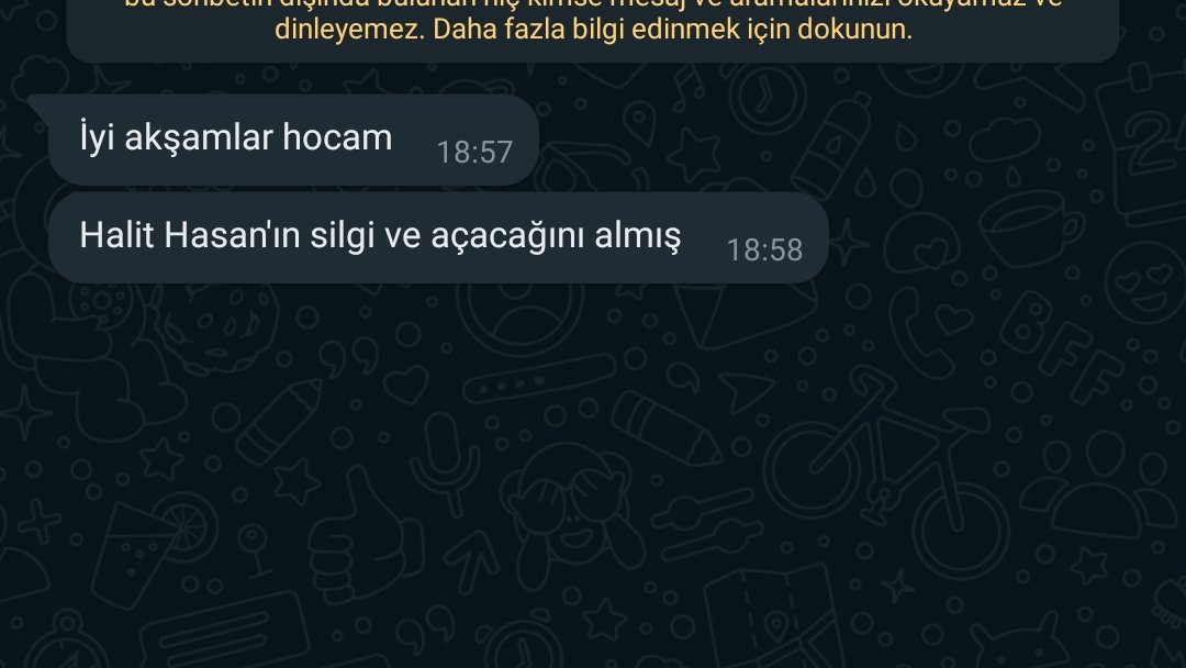 Sen şimdi öğretmensin sana ne mesajlar geliyordur cart curt bana gelen mesaj: