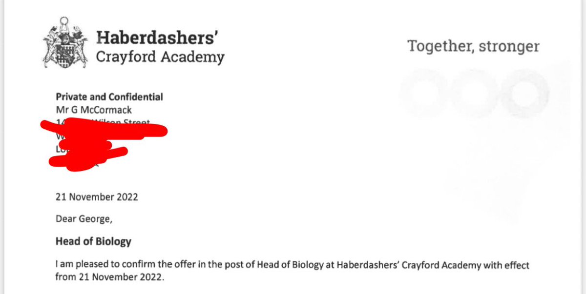 Officially Head of Biology 🎉🧫🧬