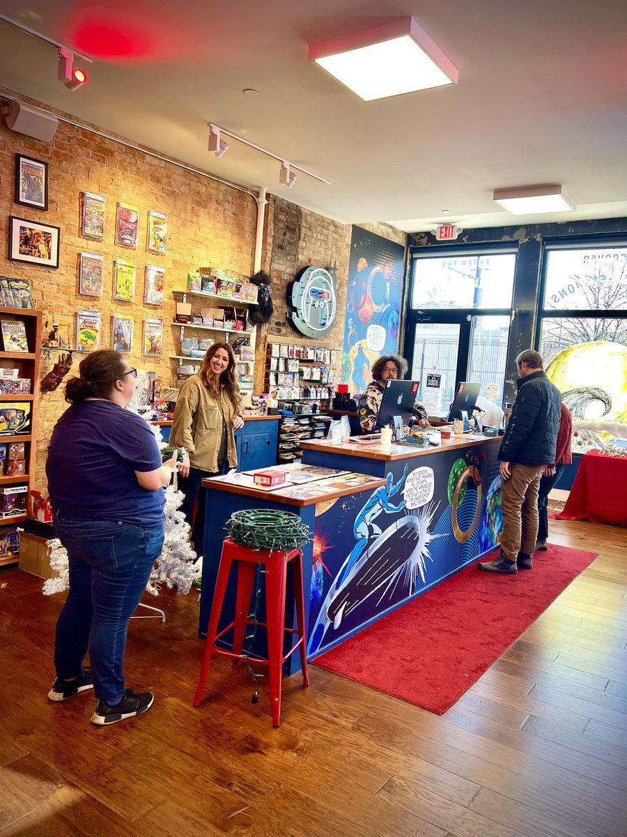 chrisbergman's tweet photo. It’ll be a full year on Friday since we opened @OscarTheCosmic. I never expected to make so many new creative friends and have such a cozy, inclusive, local spot to spend time. Really thankful for this place. https://t.co/7GQxRISRxg