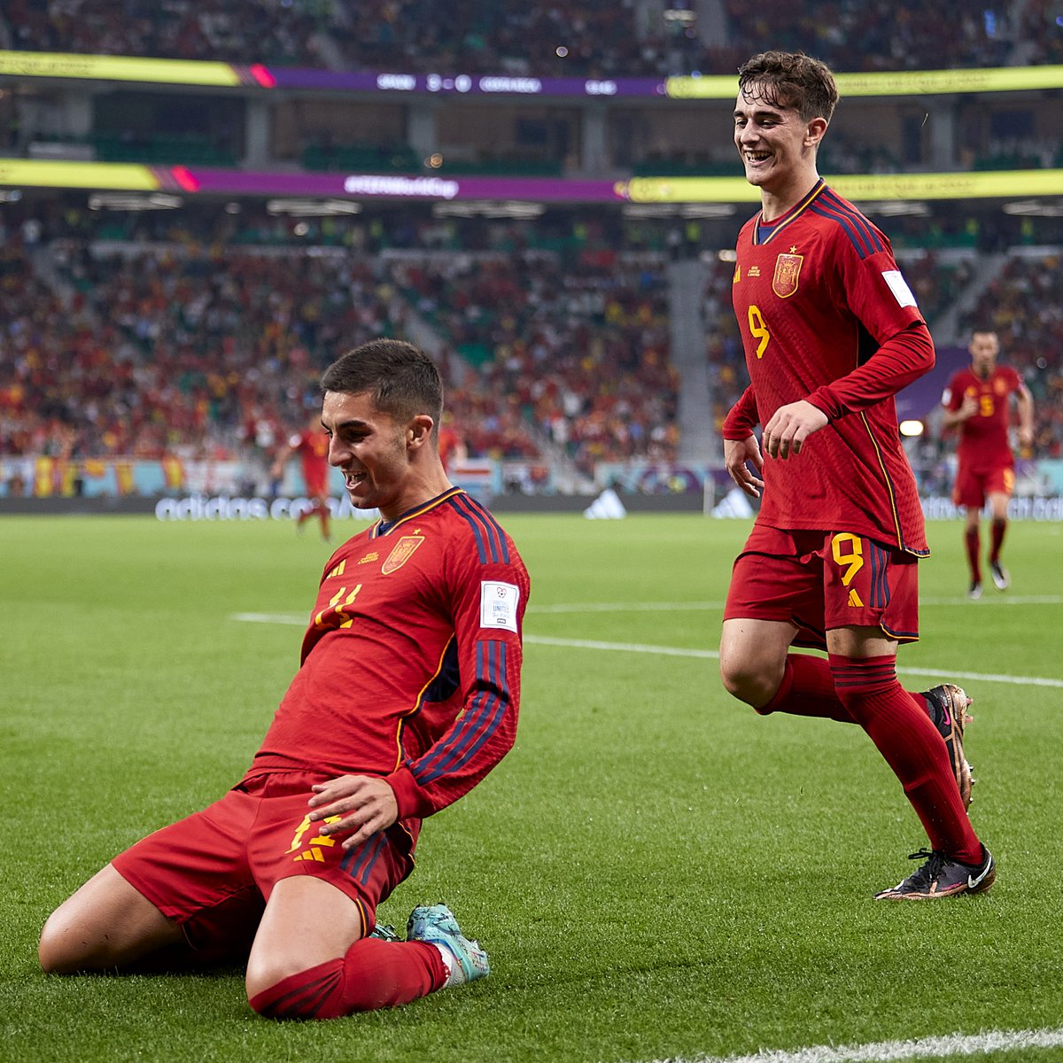 SPAIN 7-0 COSTA RICA 🔥 

Their biggest-ever men's World Cup win! 

#ESPCRC | #FIFAWorldCup