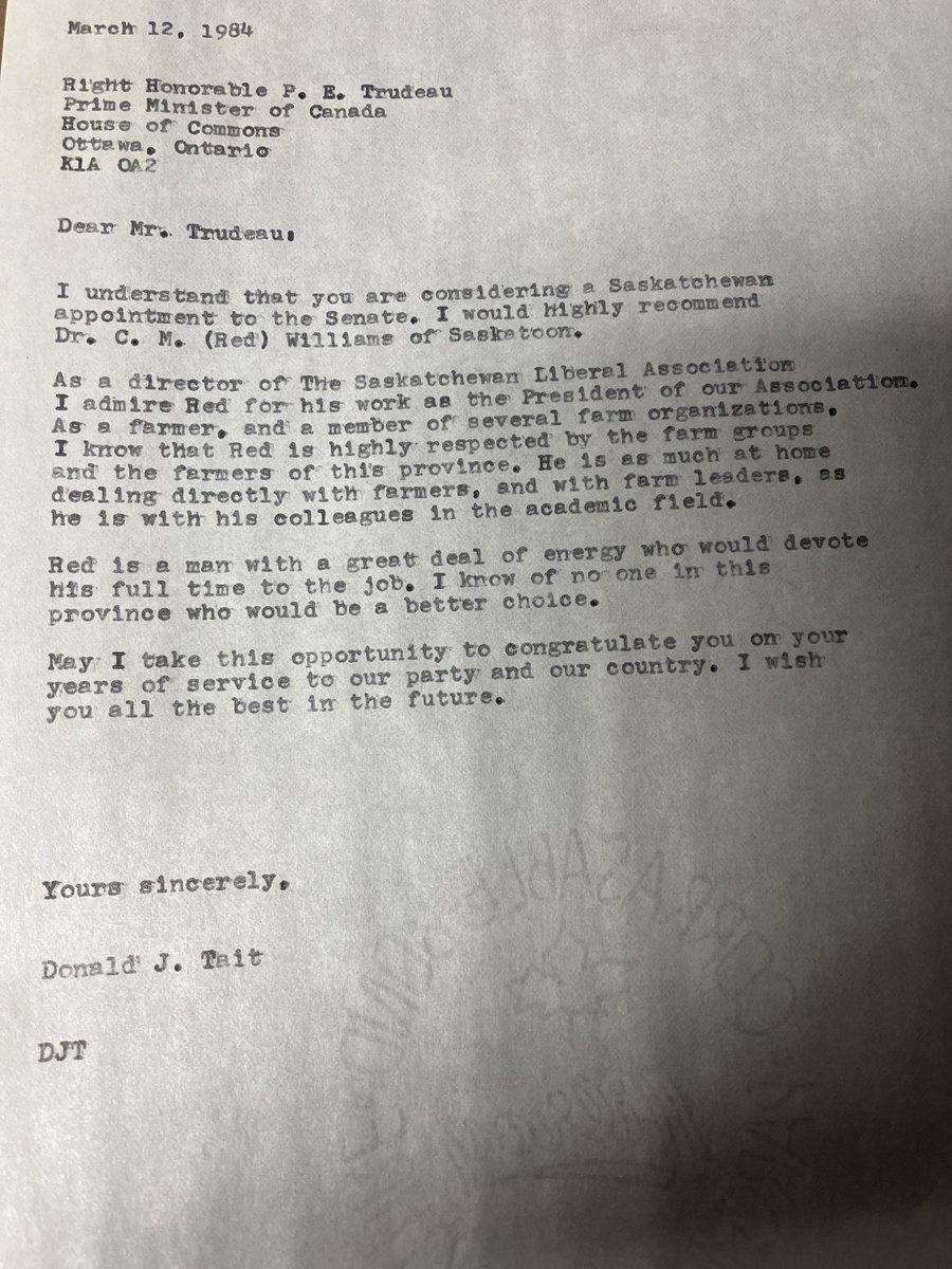 I am the opposite of a Trudeau supporter.  But my step dad had a good recommendation to his senior back in the day.