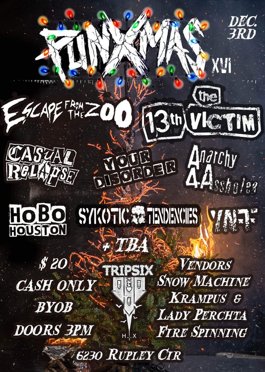 FedericoDotOrg's tweet photo. Huston, Usa
#livemusic #gigposter #upcominggig #musicposter #music #poster #punk #livepunk #huston #texas #usa #livemusichuston #livemusictexas #livemusicusa #festival #musicfestival #punkxmas #xmas https://t.co/GFjc39Jolr