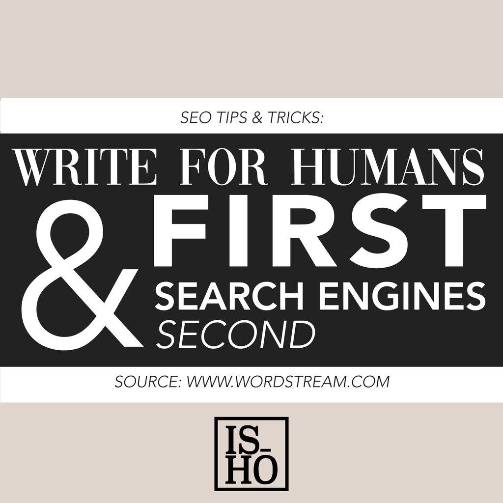 IshoCreative's tweet photo. SEO TIPS: “Write for humans first and search engines second” 

We found this amazing blog on Wordstream which has so many helpful tips and tricks for improving your SEO strategy, broken down into easy to follow steps… Take a look via the link below!

https://t.co/OcSpiD3MIj https://t.co/OvDq8QyM6m
