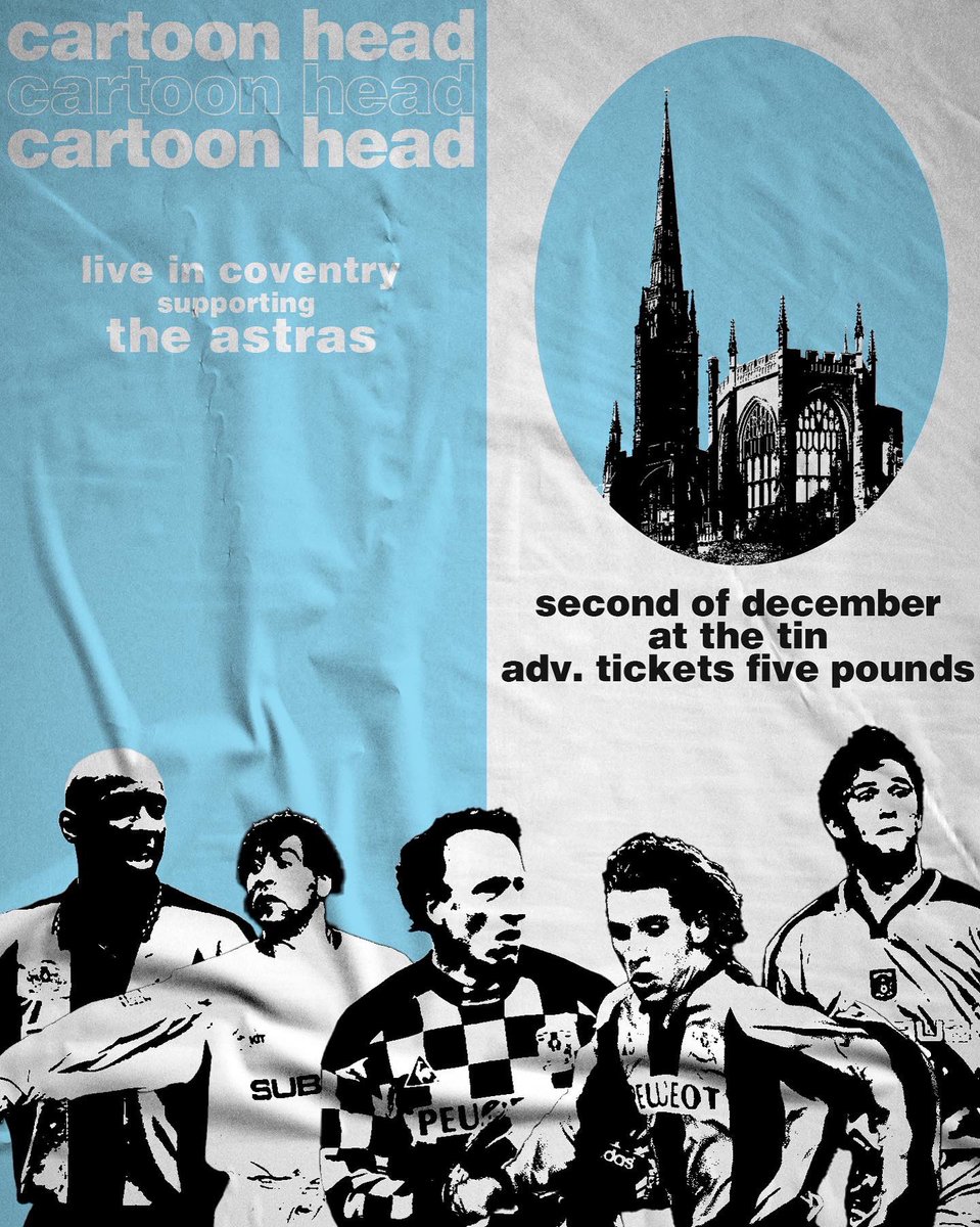 cartoonhead (@cartoonheadband) on Twitter photo NEXT SHOW: cartoonhead live in Coventry supporting <a href="/theastrasuk/">The Astras</a>
Tickets available from <a href="/TheTin/">The Tin Music & Arts</a>’s website.
Gonna be a blast #pusb NEXT SHOW: cartoonhead live in Coventry supporting <a href="/theastrasuk/">The Astras</a>
Tickets available from <a href="/TheTin/">The Tin Music & Arts</a>’s website.
Gonna be a blast #pusb