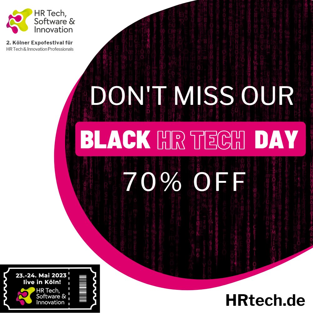 HR Tech, Software & Innovation (@hrtech_de) on Twitter photo 𝐃i𝐞 𝐁𝐥𝐚𝐜𝐤 𝐖𝐞𝐞𝐤 𝐛𝐥𝐞𝐢𝐛𝐭 𝐬𝐩𝐚𝐧𝐧𝐞𝐧𝐝 𝐛𝐢𝐬 𝐳𝐮𝐥𝐞𝐭𝐳𝐭!
Der Freitag wird daher sehr aufregend! Auch wir von <a href="/hrtech_de/">HR Tech, Software & Innovation</a> bieten ein Angebot, das fast zu gut ist, um es abzulehnen. 𝐁𝐥𝐞𝐢𝐛𝐞𝐧 𝐒𝐢𝐞 𝐝𝐫𝐚𝐧!
#BlackWeek #HRTech #BlackHRTechDay #Rabatte 𝐃i𝐞 𝐁𝐥𝐚𝐜𝐤 𝐖𝐞𝐞𝐤 𝐛𝐥𝐞𝐢𝐛𝐭 𝐬𝐩𝐚𝐧𝐧𝐞𝐧𝐝 𝐛𝐢𝐬 𝐳𝐮𝐥𝐞𝐭𝐳𝐭!
Der Freitag wird daher sehr aufregend! Auch wir von <a href="/hrtech_de/">HR Tech, Software & Innovation</a> bieten ein Angebot, das fast zu gut ist, um es abzulehnen. 𝐁𝐥𝐞𝐢𝐛𝐞𝐧 𝐒𝐢𝐞 𝐝𝐫𝐚𝐧!
#BlackWeek #HRTech #BlackHRTechDay #Rabatte