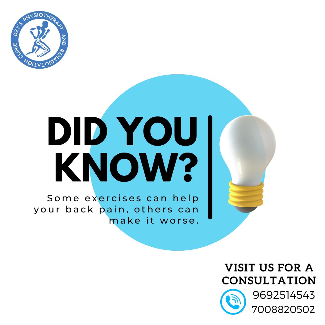 DeysPhysio's tweet photo. #physiotherapist #physiotherapy #GoodHealth #Cuttack #Rehab #DeysPhysiotherapy #pt #wellness #health #backpain #fact #excersice https://t.co/frm5OBzFbw