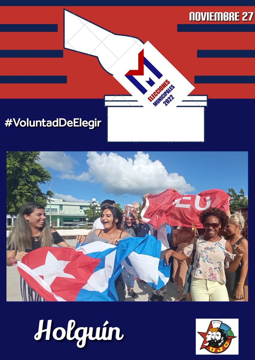 meli_uci's tweet photo. #YoVotoEl27 #VoluntadDdElegir #Cuba #UJC #Holguín ❤️🇨🇺 https://t.co/VjALTLMbmL