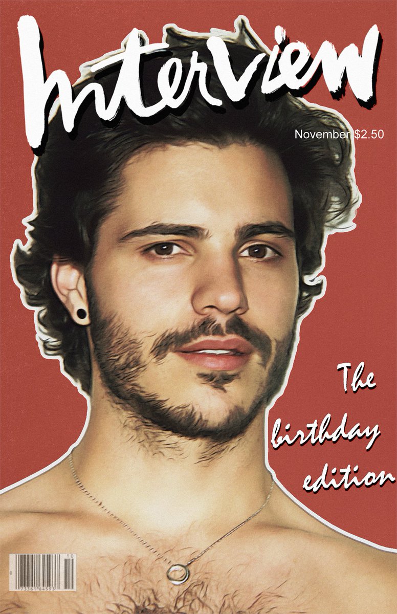 Hashtag_dot's tweet photo. @MatthCharneau, I hope you have a very happy birthday today! I think you would have been an amazing cover star on the classic Interview magazines of the '70s, so I'm paying tribute with an imaginary issue... https://t.co/0OugHthYSh
