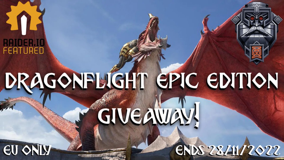 🐉GET READY TO SPREAD YOUR WINGS!🐉

I have 1 DF EPIC EDITION to GIVEAWAY! To enter you must:

♥️Like
🔁Retweet
✅Follow
⁉️Which Aspect would you become if you could?

EU ONLY - Open until 6pm GMT 28/11/22