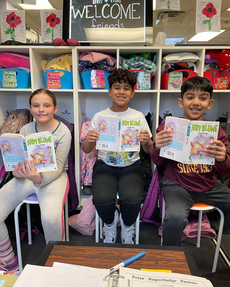 KinderKollegePS's tweet photo. A KKPS tradition: Novel Studies! Our Sr girls are reading #tuckeverlasting by Natalie Babbitt! Our Intermediates are reading #superfudge by @judyblume . Our Jr boys are reading #frecklejuice by @judyblume &amp; our Jr girls are reading #breadandjamforfrances by Russell Hoban! 📚📚 https://t.co/LO7hxNtpuF