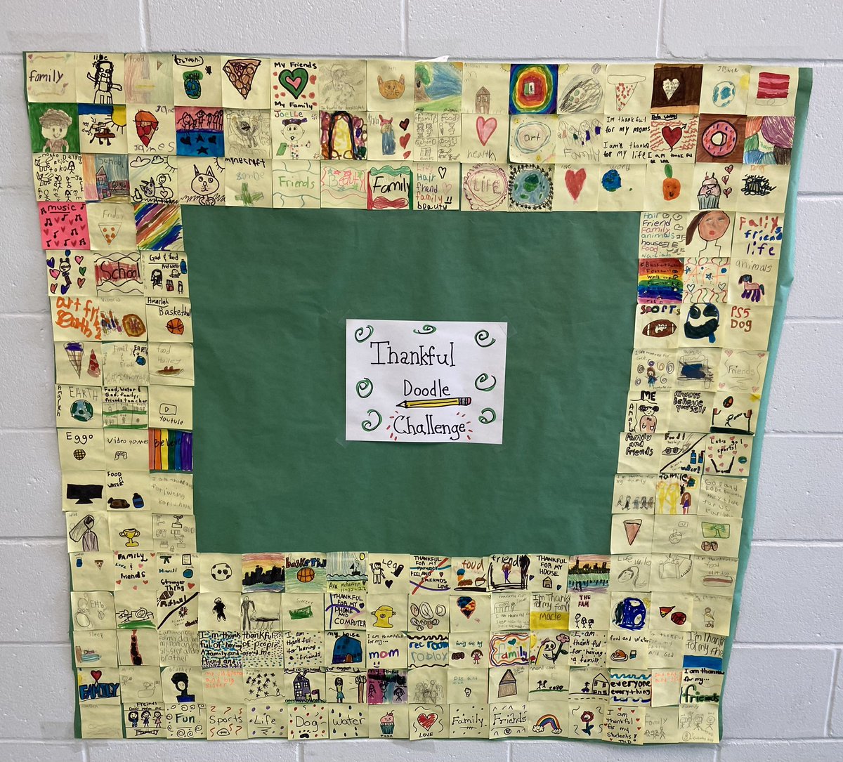 Summerfield art students completed the “Thankful Doodle Challenge”. Turns out we have a lot to be thankful for! 

I am beyond thankful to be part of the Summerfield staff. ❤️ 

#art #arteducation