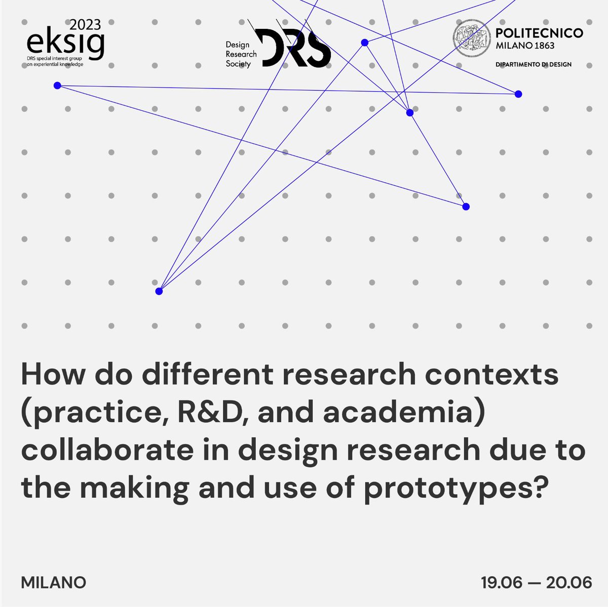The call for papers encourages contributions on this ☝ and other topics.​
​
Are you Interested? 📓​
​
Find out more on our website and stay tuned to our social media channels. ​

Check out our website for Eksig 2023 conference 🔗eksig2023.polimi.it