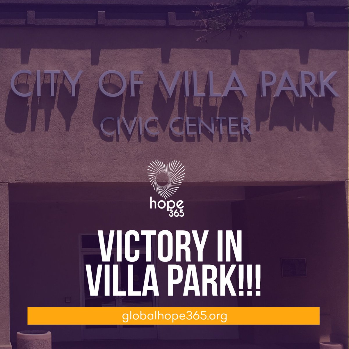 Villa Park just passed our resolution to End Child Marriage under 18, no Exceptions!!! Thank You Mayor Chad Zimmerman for your leadership. That makes Villa Park the 13th city in Orange County that has passed our resolution.

globalhope365.org 

#EarlyGiving #Donate