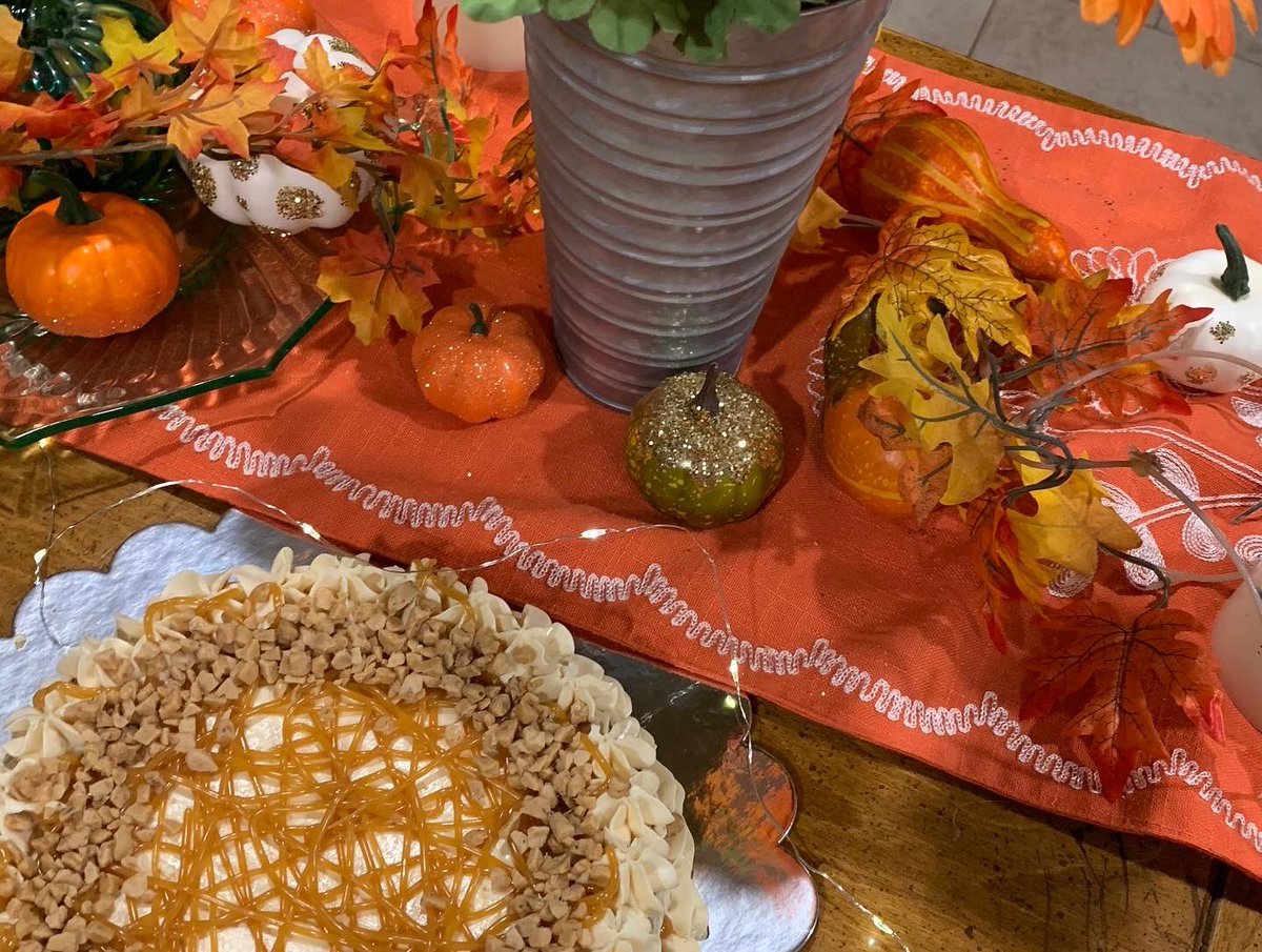 Getting ready for the big day and realized I hadn’t posted this delicious #glutenfree Caramel Toffee Apple Cake! #fallfood #celiac #TopChefJr