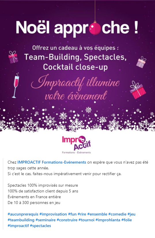 ImproActif's tweet photo. #Noël avec ImproActif https://t.co/ABw0bP4TRd