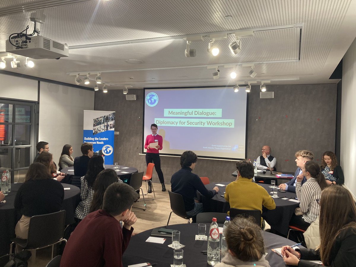 YPFPBrussels's tweet photo. #YPFPNATOSeries Diplomacy for Security Workshop kick-off!

📝 Excited to increase the knowledge about how #NATO negotiates and makes decisions at the highest level, joined by our speaker Jorgen Christian Jorgensen!

📣 Make sure to follow us to get live updates from this event! https://t.co/jhHutXywwn