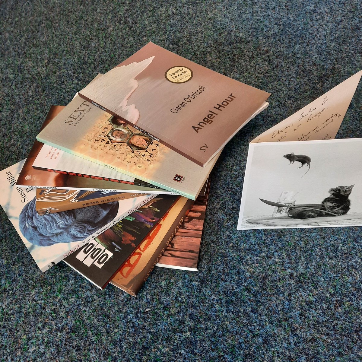 Thank u Edward O'Dwyer. Your encouraging words &amp; gifting us resources which will boast our multidisciplinary creative projects. They are greatly appreciated!Edward facilitated creative writing workshops as part of Èglise 2022
#newcastlewest #westlimerick #newcastwestarts #Èglise