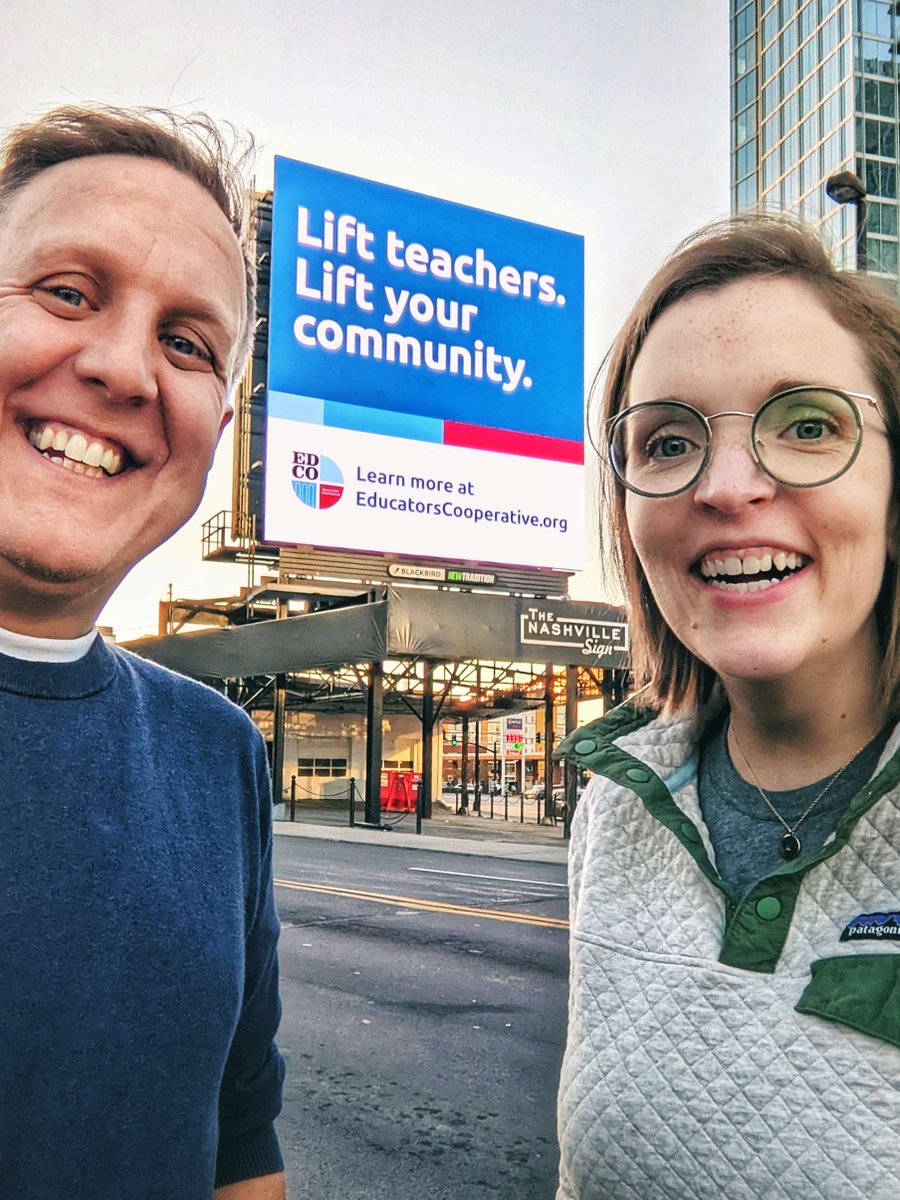 Ed_Cooperative's tweet photo. A huge billboard can hardly contain our excitement for the ways EdCo teachers collaborate, engage, and support each other across ALL school types for ALL students. Visit our link in bio to share the love—and lift your community! #educatorscooperative #forteachersbyteachers https://t.co/KRO6LdYktj