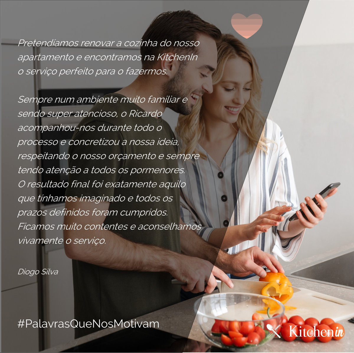 kitchenin_PT's tweet photo. Hoje partilhamos a opinião do Diogo e da Telma , um jovem casal com quem tivemos o prazer de concretizar o projeto de remodelação de cozinha.❤
São #palavrasquenosmotivam
#kitchenin #kitchen #kitchendesign
#kitchenremodel #luxurylifestyle
#homedesign #interior4all #lovemyjob https://t.co/dXa3Krc3dl