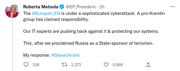 "sophisticated cyberattack" = some ~skids' DDoS attack...
🤦‍♂️