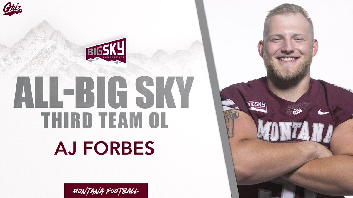 MontanaGrizFB's tweet photo. The Big Sky 2nd & 3rd teams have some Grizzly DAWGS on them! Congrats men!
⭐️ @gt_prototype
⭐️ @FlinkTyler
⭐️ @AREA__57
⭐️ @bergen_junior
📰 https://t.co/nlwPTgpNu3
#GoGriz https://t.co/rpNrICNslF
