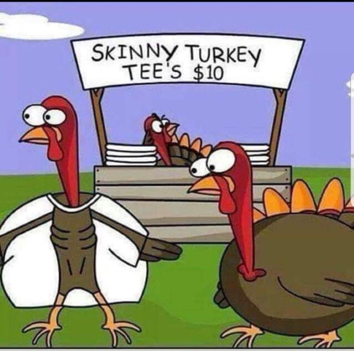 Saga_Says's tweet photo. #IfTurkeysCouldTweet a turkey entrepreneur would take his skinny turkey tshirt business to twitter https://t.co/WCOCDgjGNw