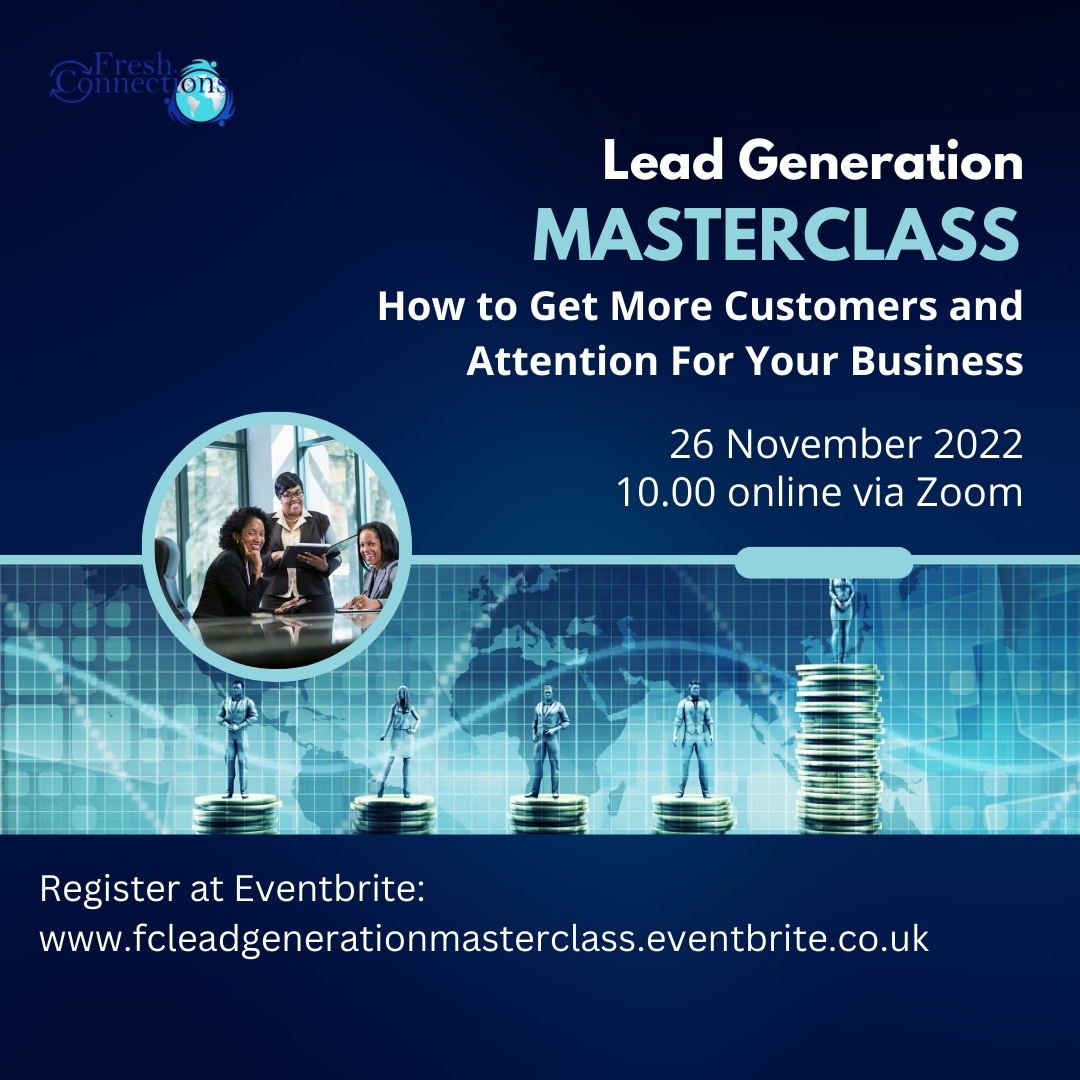FConnectionsuk's tweet photo. How do I get more customers and attention for my business?

If that’s the question, ask @DwainReid at our upcoming Masterclass on 26 November 
https://t.co/TdNfXVUovn https://t.co/Dop2Q87QvP