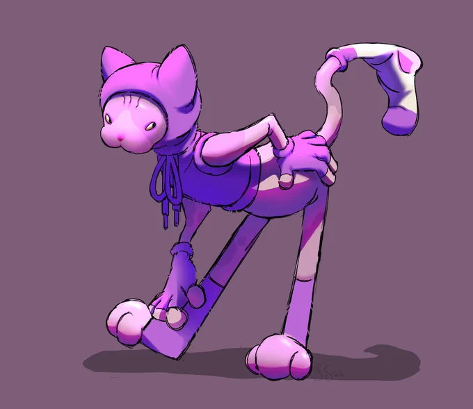 Sphynx in knitwear 