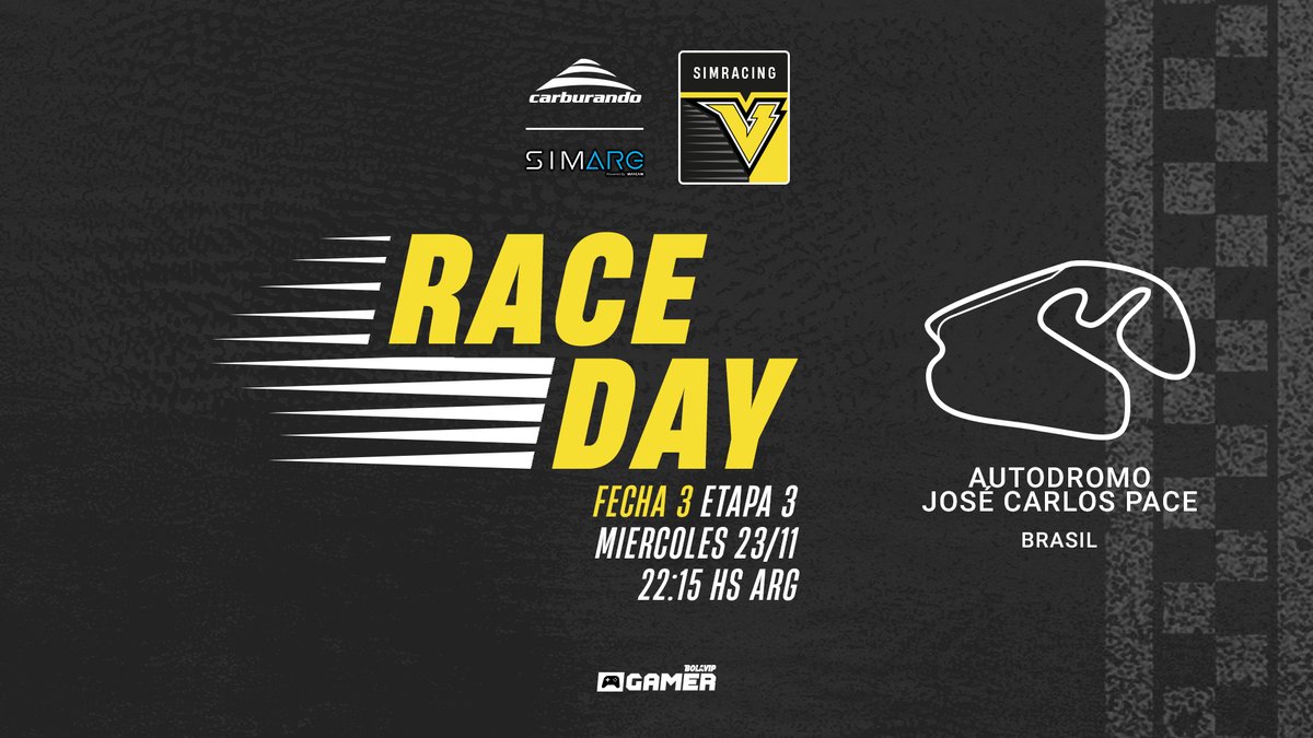 VELOXgg's tweet photo. ¡HOY TOCA CORRER! 🏎️ ⚡️

A partir de las 22.15hs ingresamos al autódromo de São Paulo para correr la tercera fecha de @simARGformula 

📺 https://t.co/TjX9ybhAel https://t.co/W5zjqDMRMU