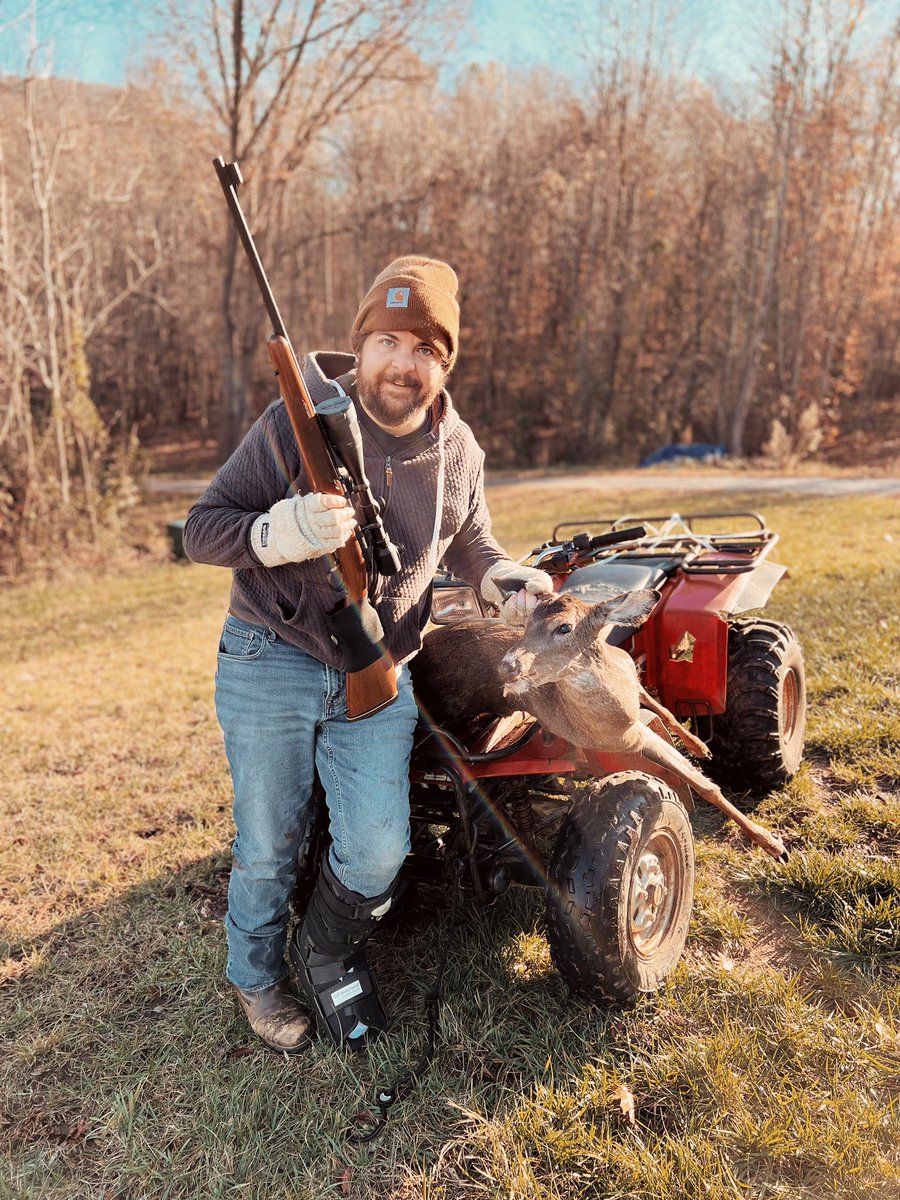 Got some meat for the freezer this morning. #hunting #winchester