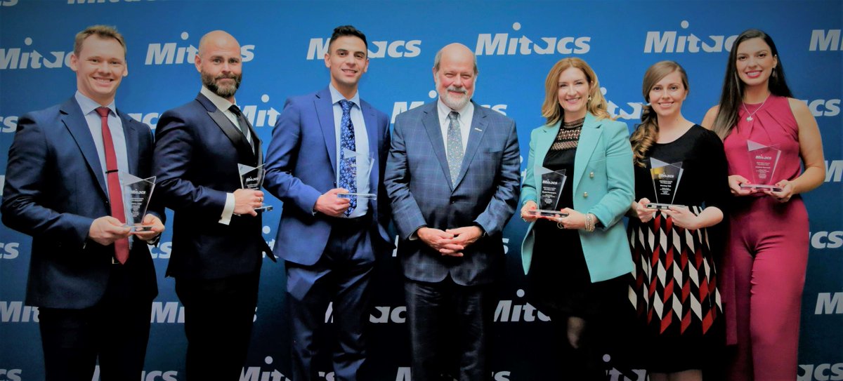 Yesterday’s #MitacsAwards celebrated the tremendous achievement of TOP students, professors, + industry partners: ow.ly/ixEs50LLCvy. We are proud to recognize the infinite potential for #innovation made possible when bold leaders work together. 💪
